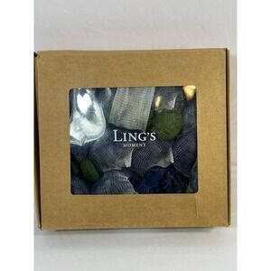 LING'S Artificial Flowers 16PCS 4" Navy‎ Blue Blooming Peonies Fake Roses